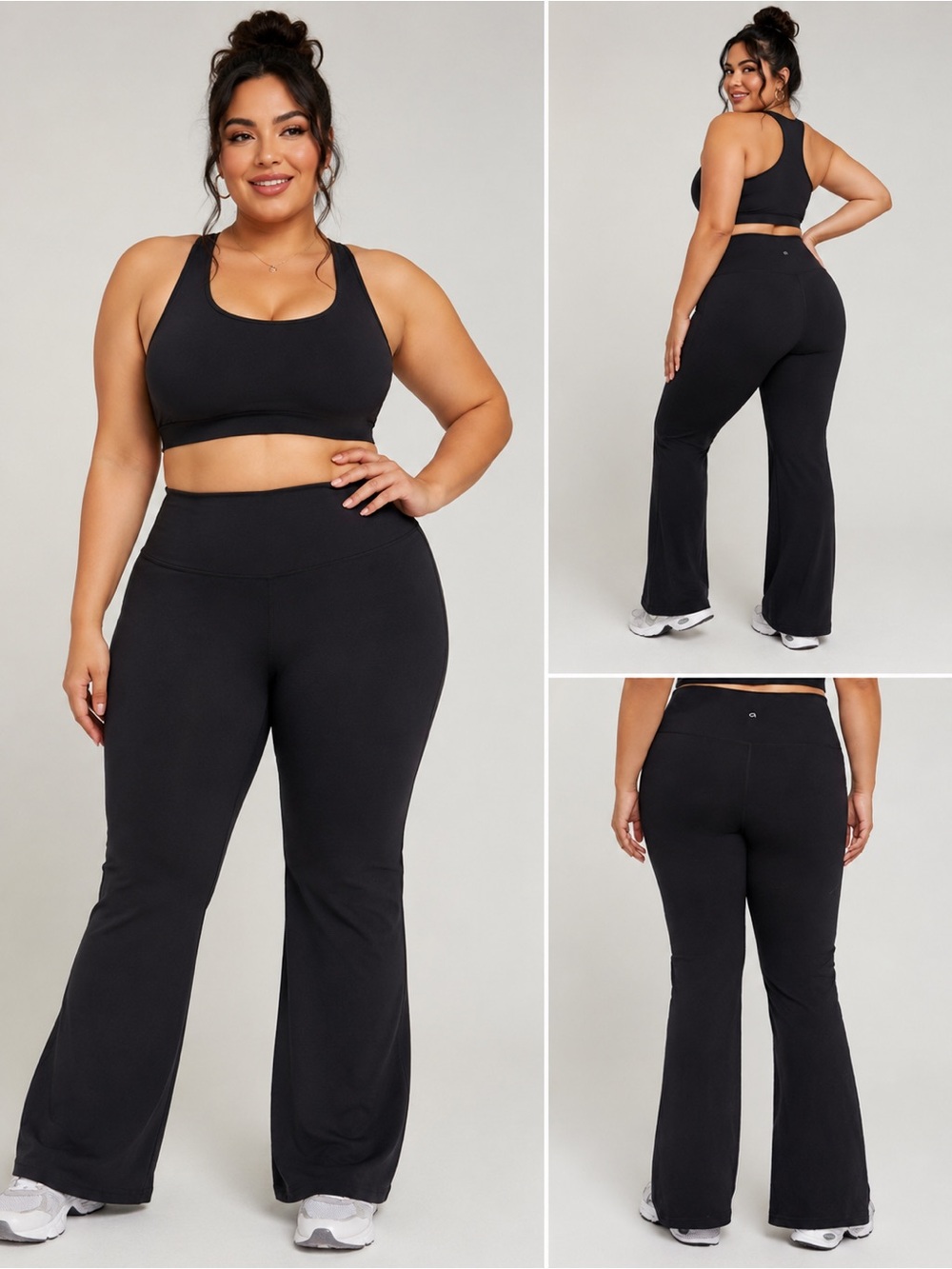 GapFit Women’s 3X Black Flare Yoga Pants NWT Side Pockets